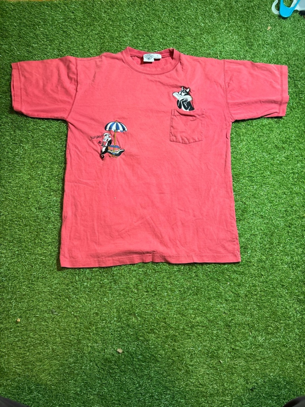 Looney Tunes Red pocket tee